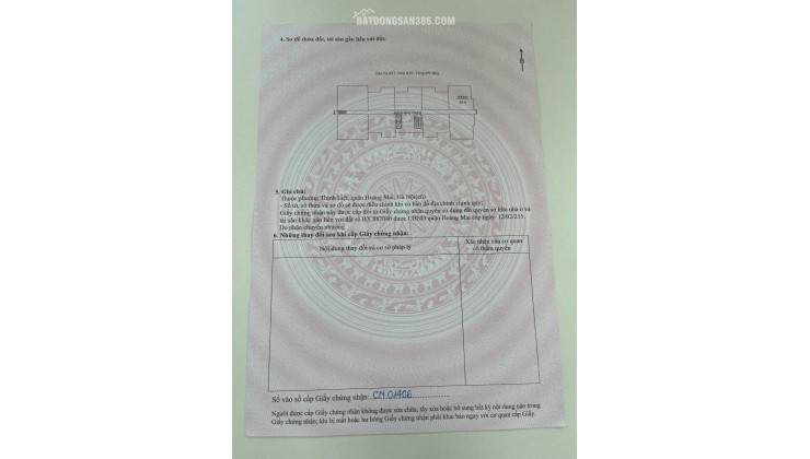 CHÍNH CHỦ BÁN CĂN HỘ CHUNG CƯ 2N N10 THỊNH LIỆT - CĂN GÓC 2 MẶT THOÁNG - GIÁ 4,250 TỶ