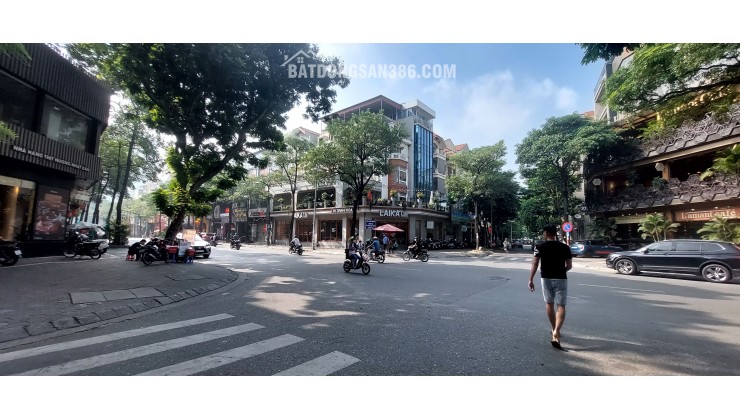 Bán Tòa VP Phố Đào Tấn, Ba Đình: Lô góc MT 16m, 8 Tầng  Vỉ Hè Rộng Kinh Doanh 85 Tỷ
