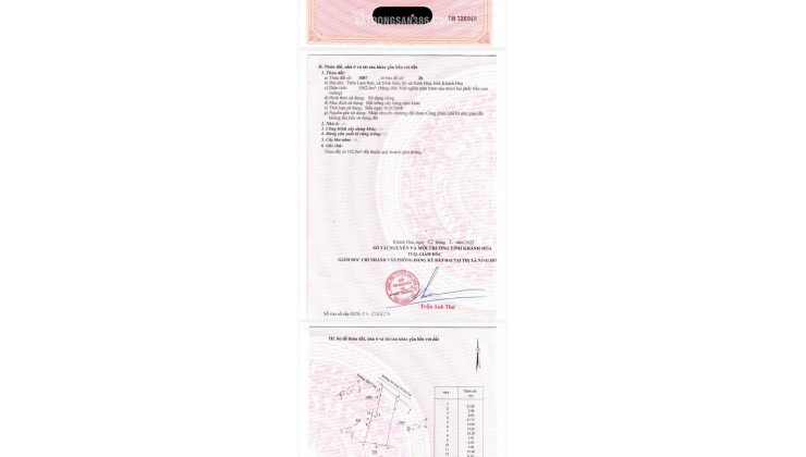 BÁN ĐẤT LAM SƠN – NINH SIM, NINH HÒA, KHÁNH HOÀ. FULL THỔ CƯ