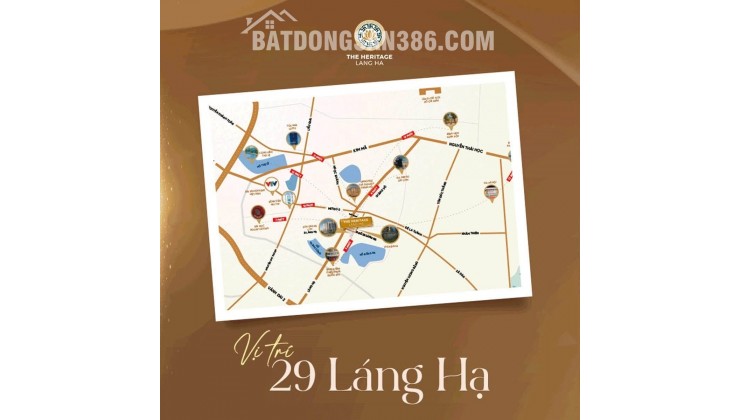 Bán Liền kề The Heritage Láng Hạ 114m2, 6 Tầng, Kinh Doanh Tốt, Sổ Đỏ Chính Chủ