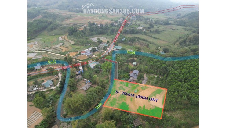 SỞ HỮU LÔ ĐẤT NGHỈ DƯỠNG BÁM SUỐI TUYỆT ĐẸP TẠI  KIM BÔI HÒA BÌNH