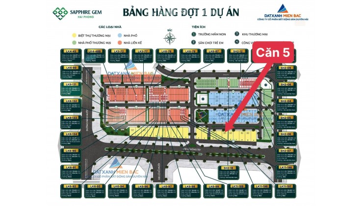 CẦN BÁN BT5 BIỆT THỰ SAPPHIRE GEM HẢI PHÒNG, VSIP HẢI PHÒNG