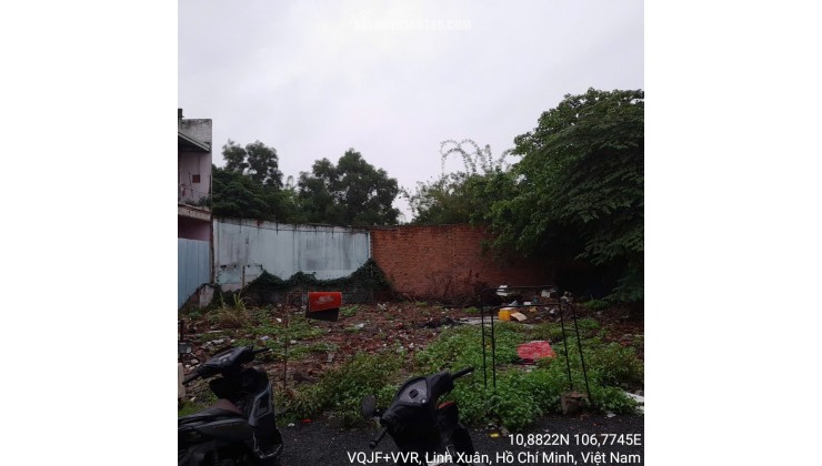 Chính chủ Bán đất hẻm số 33 đường số 8, P. Linh Xuân, Quận Thủ Đức (nay là phường Linh Xuân), HCM, Miễn TG