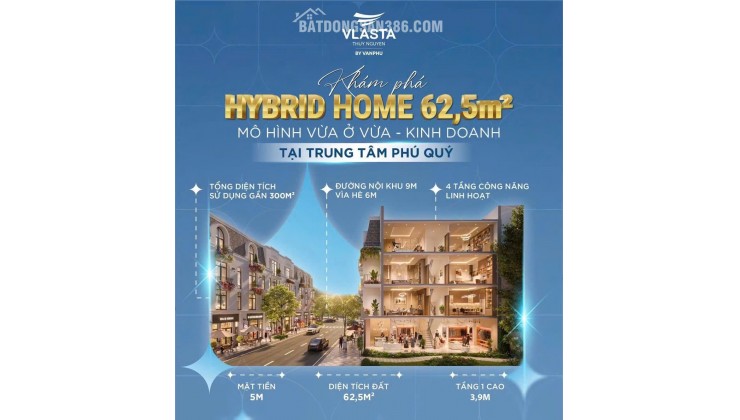 Chính chủ cần bán nhanh căn LK 62.5m² giá 4.5 tỷ dự án Vlasta Thủy Nguyên