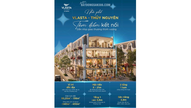 NHÀ PHỐ BAZAAR HOME VLASTA – THỦY NGUYÊN TÂM ĐIỂM KẾT NỐI, DẪN NHỊP GIAO THƯƠNG THỊNH VƯỢNG