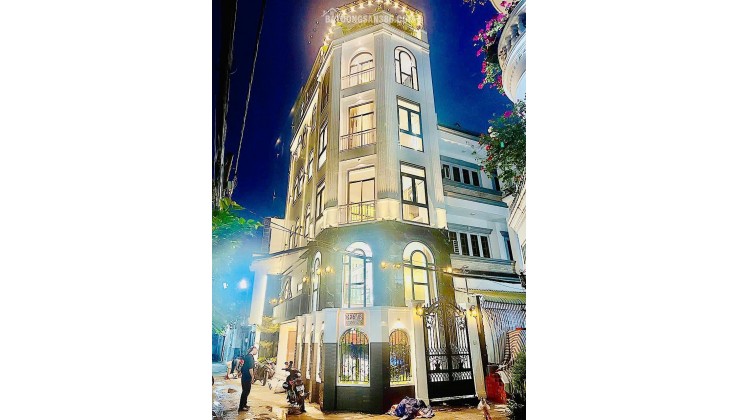 LÔ GÓC, HẺM XE HƠI THÔNG, 6 TẦNG THANG MÁY, FULL NỘI THẤT, DT 67M2, NGANG 5M CHỈ 12 TỶ 8
