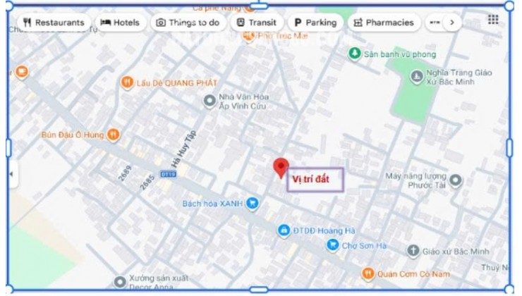 CHÍNH CHỦ BÁN ĐẤT FULL THỔ CƯ 285M2 KHU DÂN CƯ HIỆN HỮU. LH:0984682356.