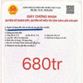 CHỈ 680 TRIỆU – SỞ HỮU NGAY ĐẤT THỔ CƯ SỔ RIÊNG 135,2m² TẠI HƯNG THỊNH , TP ĐỒNG NAI