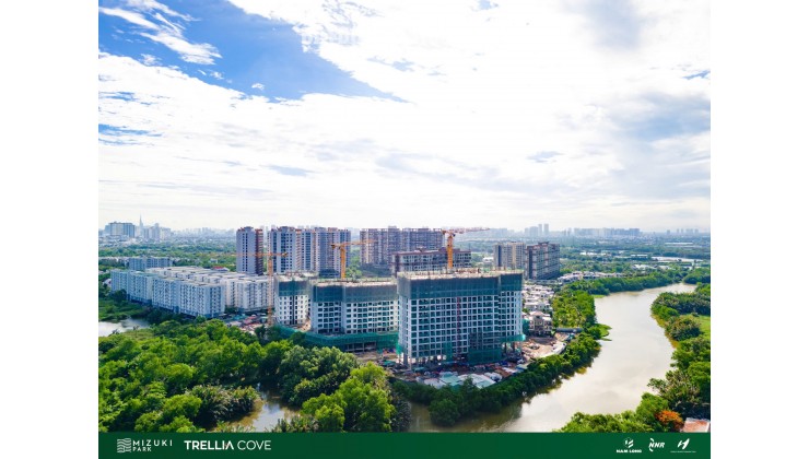 Căn Hộ Ven Sông Trellia Cove, Mizuki Park (26ha) Nguyễn Văn Linh, Bình Chánh, 2PN | 75m² | 5,2 tỷ