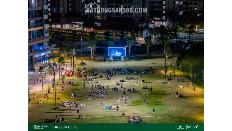 Căn Hộ Ven Sông Trellia Cove, Mizuki Park (26ha) Nguyễn Văn Linh, Bình Chánh, 2PN | 75m² | 5,2 tỷ