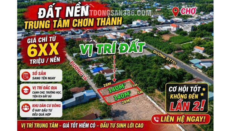 CHỈ 1 LÔ DUY NHẤT CÁCH CHỢ MINH LONG 100M – SỔ SẴN SANG TÊN NGAY!