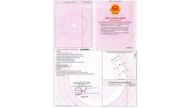 BÁN ĐẤT PHƯỜNG LÊ LỢI, TP.VINH - DT 121M2 VÀ 364M2 – SHR - GIÁ CHỈ TỪ 55TR/M2. LH:0903464999.