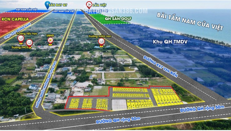 Đầu tư đất biển giá rẻ chỉ 500tr tại Nam cửa việt Quảng Trị