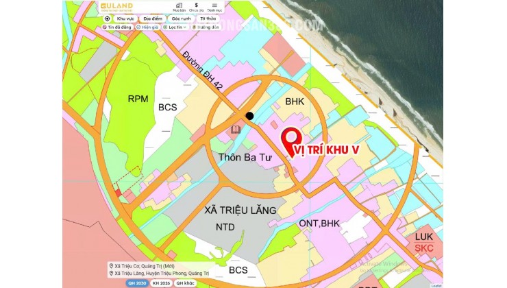 Đầu tư đất biển giá rẻ chỉ 500tr tại Nam cửa việt Quảng Trị
