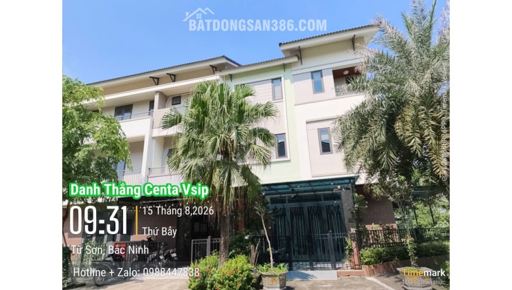 Bán nhà phố 3 tầng kdt Centa City Vsip Bắc Ninh Chỉ hơn 6đ