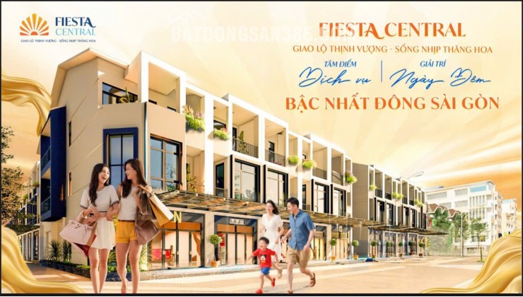 BÁN GẤP NHÀ PHỐ FIESTA CENTRAL - TẠI THÀNH PHỐ MỚI BÌNH DƯƠNG - CƠ HỘI ĐẦU TƯ CHỈ 1.0.2