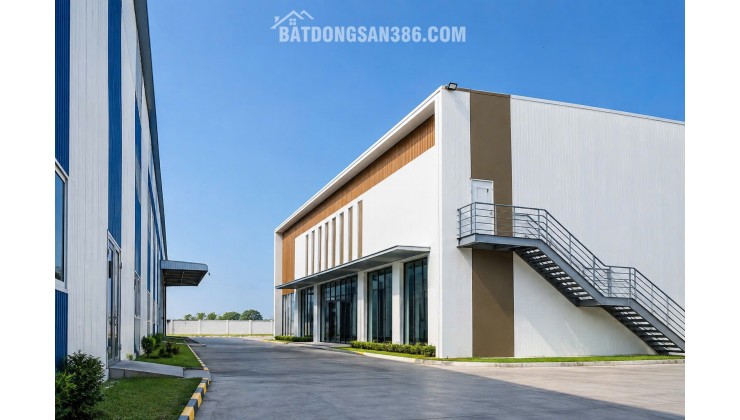 cho thuê nhà xưởng với thiết kế kiên cố, nguồn lao động dồi dào sẵn sàng phục vụ SX