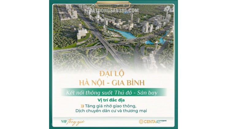 huyển nhượng Biệt thự Đơn Lập Góc 448m2 Hướng Bắc - Kề sát Cao tốc Hà Nội - Gia Bình