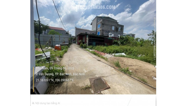 Bán đất đường Tam Giang, TP Bắc Ninh, 46,4m2, nhỉnh 1 tỷ, miễn TG