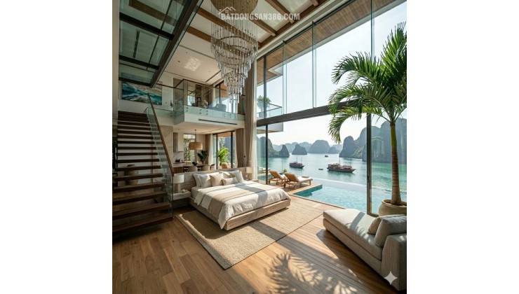 Tầm view độc bản: Trực diện vịnh Hạ Long và hồ nhạc nước – không gian thưởng lãm pháo hoa và cảnh sắc có 1-0-2.  với căn góc 3PN