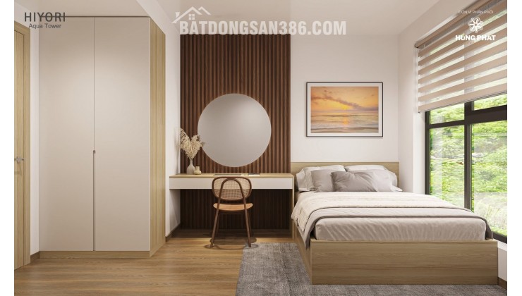 Cơ hội sở hữu căn hộ 2 phòng ngủ tại dự án cao cấp Hiyori Aqua Tower với thiết kế chuẩn Nhật Bản, vị trí đắc địa gần biển Mỹ Khê và bán đảo Sơn Trà.