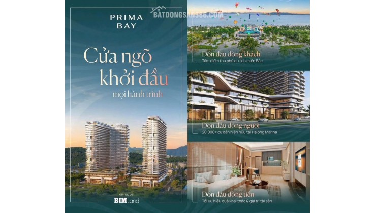KIỆT TÁC NGHỈ DƯỠNG TRÊN CAO: SỞ HỮU CĂN GÓC 3PN 106M² TẠI PRIMA BAY - ĐÔ THỊ BIỂN VỊNH HẠ LONG MARINA - BIM GROUP !