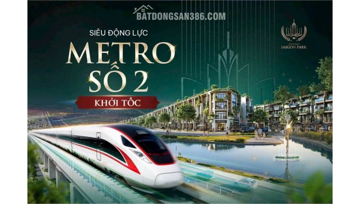 Nhà phố mặt tiền Vinhomes Saigon Park- căn 4 tầng kế góc 80m2 - chỉ 4,78 tỷ (full 100%)