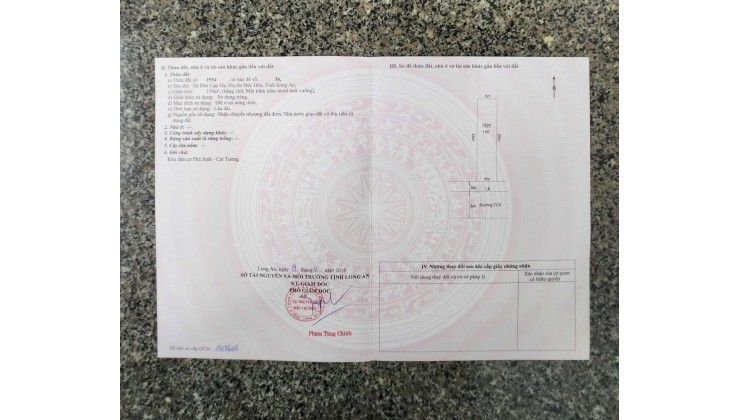 Bán Đất nền Long AN đối diệ  7 kỳ quan thế giới 150 m2 giá 2,2 tỷ còn thương lượng