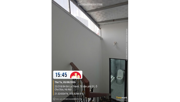 Chính chủ bán nhà 318 La Thành, Ô Chợ Dừa, Hà Nội, 44.5m2 x 5 tầng, ngõ 3m, miễn TG