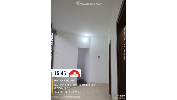 Chính chủ bán nhà 318 La Thành, Ô Chợ Dừa, Hà Nội, 44.5m2 x 5 tầng, ngõ 3m, miễn TG