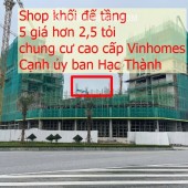 CƠ HỘI ĐẦU TƯ KINH DOANH SHOP TMDV TẦNG 5 THE SENTOSA VINHOMES STAR CITY THANH HÓA