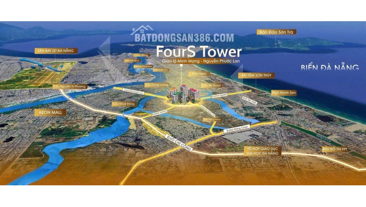 Booking F2 FourS Tower của CĐT Sun Group, chỉ 50 triệu/ vị trí