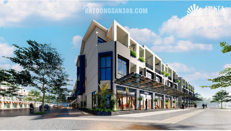 Bán Nhà Phố Fiesta Central Bình Dương - 2 Mặt Tiền - Giá Đầu Tư - Trả Trước 1.380 Tỉ Nhận nhà