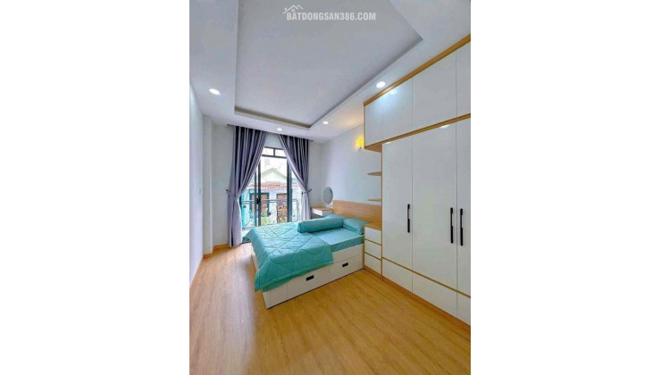 HẺM XE HƠI PHÚ NHUẬN - NHÀ MỚI 4 TẦNG BTCT - FULL NỘI THẤT - 5 PHÒNG - CÓ HẺM SAU THOÁNG MÁT