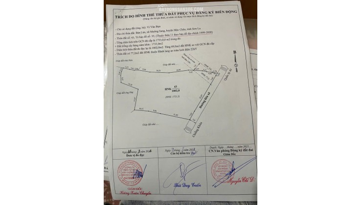  HÀNG HIẾM MỘC CHÂU – QUỸ ĐẤT DIỆN TÍCH LỚN, ĐƯỜNG LIÊN XÃ