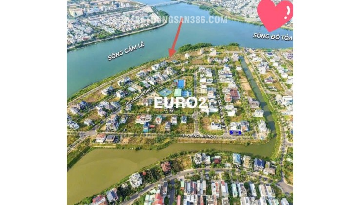 LÔ ĐẤT BIỆT THỰ VIEW SÔNG KHU EURO Village 2 (Làng Châu Âu 2)
