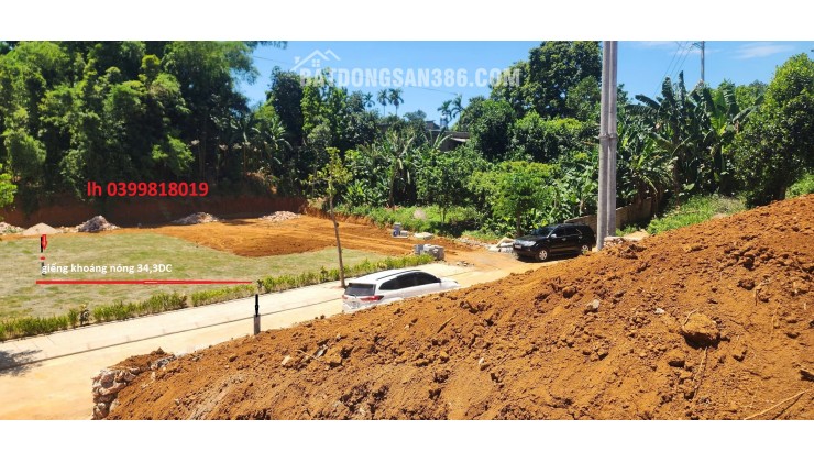 chỉ hơn  2 tỷ tý ty ac đã sở hữu ngag cho gđ mình 1 lô đất có khoáng nóng với diện tích hơn 500m có sổ hồng pháp lý rõ ràng
