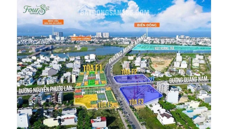 Nổi bật Studio trục 11 FourS Tower giá chỉ từ 1,590 tỉ, hỗ trợ 0 lãi suất nếu vay, cho thuê tốt
