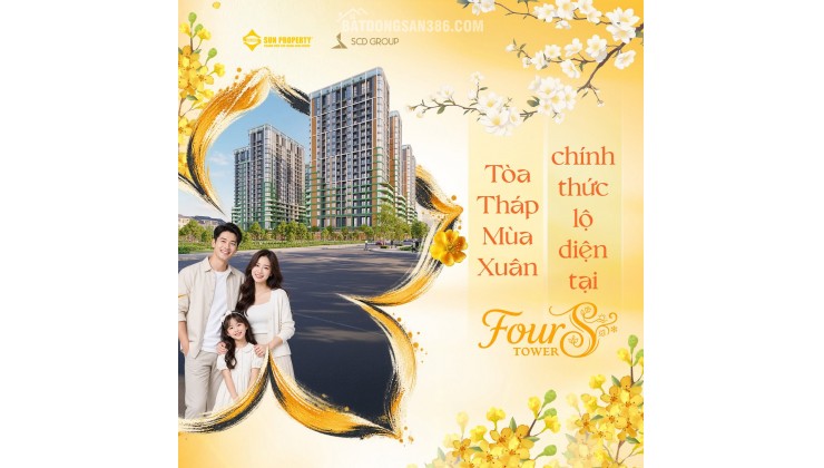 Nổi bật Studio trục 11 FourS Tower giá chỉ từ 1,590 tỉ, hỗ trợ 0 lãi suất nếu vay, cho thuê tốt