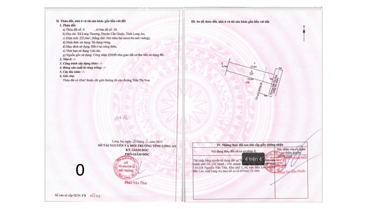 Chính chủ, cần bán gấp đất thổ cư, mặt tiền đường Trần Thị Non.