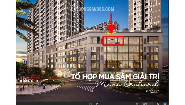 Bán căn shop khối đế thương mại tầng 5 vị trí đẹp nhất Vinhomes Star city Thanh Hóa