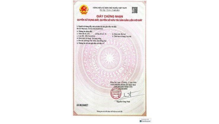 Bán nhà sổ riêng chính chủ gần khu du lịch Bửu Long, Phường Tân Triều, Đồng Nai