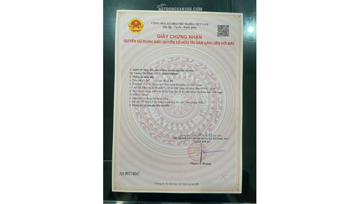 Bán ô đất khu Bãi Muối, Cao Thắng, Hạ Long, Quảng Ninh