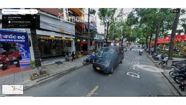 BÁN 564,6 M2 ĐẤT MẶT TIỀN ĐƯỜNG HAI BÀ TRƯNG – PHƯỜNG HỘI AN – LH:0915437069.