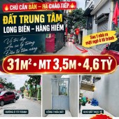 HÀNG HIẾM BÁN ĐẤT NGUYỄN VĂN LINH, LONG BIÊN  SAU 1 NHÀ RA Ô TÔ TRÁNH  KHU VỰC ĐANG PHÁT TRIỂN 31M²  MT 3,5M  4,6 TỶ.