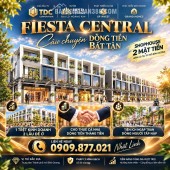 Nhà phố Fiesta Central Bình Dương – gần KCN VSIP II, Mapletree – khả năng khai thác dòng tiền thuê mỗi tháng từ 25 - 30 Triệu