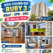 BÁN CHUNG CƯ RUBY 3 – 48M² – 2PN – 2WC – TẦNG CAO – CÓ SỔ