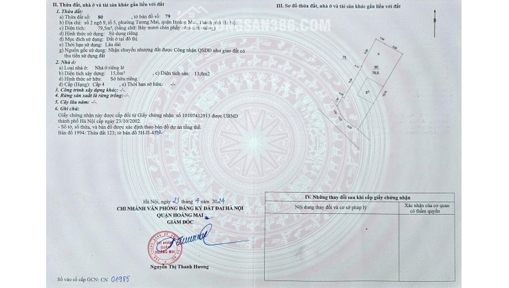 Bán tòa CCMN 6 tầng thang máy lô góc Trương Định 79,5m² hướng Tây Nam, dòng tiền 1,2 tỷ/năm
