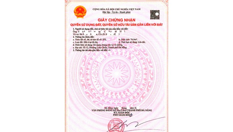 Bán 2 lô đất kiệt Ô TÔ tránh nhau K82 Nguyễn Lương Bằng - Kiệt 7m