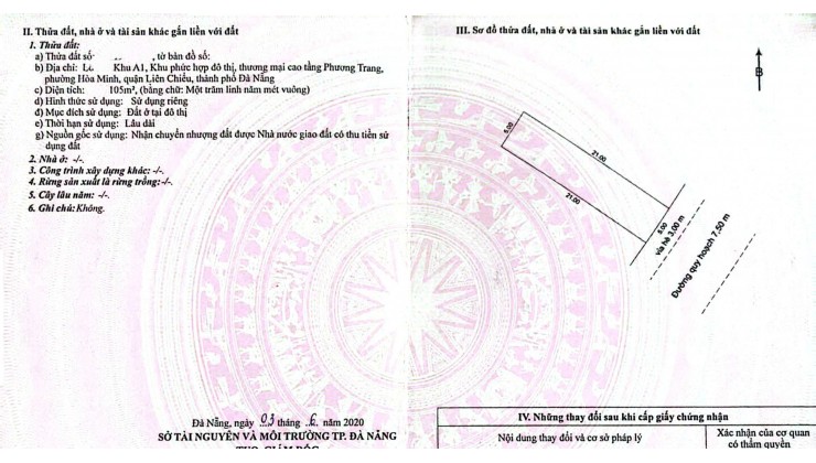 BÁN ĐẤT MẶT TIỀN ĐƯỜNG TRẦN MINH TÔNG - GẦN BIỂN